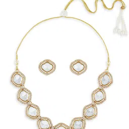 Zaveri Pearls Dazzling Stone Studded Jewellery Set image 3