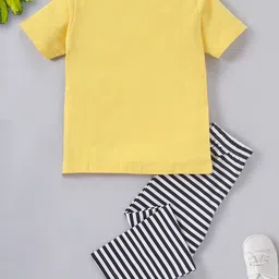 FUNKRAFTS Boys Yellow & Black Printed Night Suit image 4