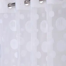 HOSTA HOMES White Geometric Door Curtain image 4