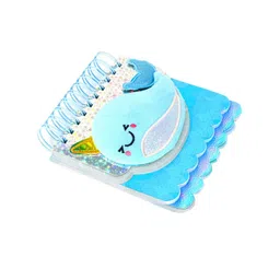 Smily Kiddos Kids Blue & White Fancy Dolphin Printed Notebook image 4