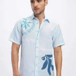 glitchez Placement Print Relaxed Fit Shirt image 5