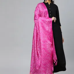 Rani Saahiba Bandhani Printed Art Silk Dupatta image 3