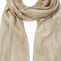 Forever New Women Champagne Solid Scarf image 2