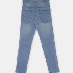 Instafab Boys Blue Regular Fit Mid-Rise Low Distress Jeans image 2