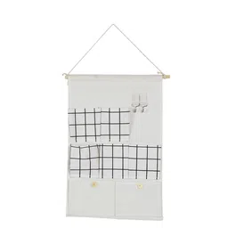 Cortina White & Black Checked Multi-Utility Wall Hanging Organiser image 2