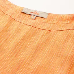 Anouk Thread Work Sleeveless Straight Kurta image 4