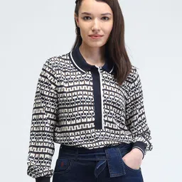 U.S. Polo Assn. Women Geometric Print Top image 2