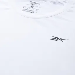 Reebok Men White Workout Comm Tech SPEEDWICK Training T-shirt image 5