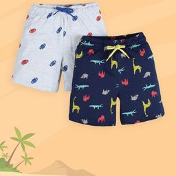 PLUM TREE Boys Grey Printed Regular Shorts-picture-39