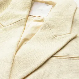 MANGO Notched Lapel Collar Crop Double-Breasted Blazer image 5