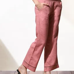 Lakshita Women Smart Flared Easy Wash Trousers image 2