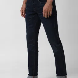 Peter England Casuals Men Navy Blue Stretchable Jeans image 4