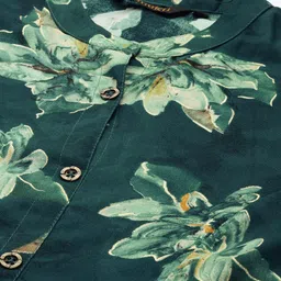 AMUKTI Floral Printed Roll Up Sleeves Panelled Kurta image 2