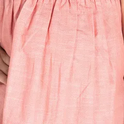 Cherry Crumble Girls Peach-Coloured Solid Top image 2
