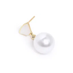 Carlton London Gold Plated Dangling Pearl Fancy Drop Earring image 4
