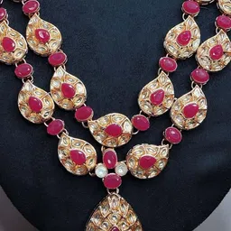 Anouk Rose Gold-Plated Stone-Studded Jewellery Set image 2