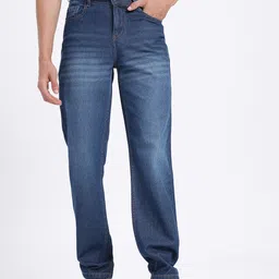 glitchez Men Based Blues Regular Fit Jeans image 5