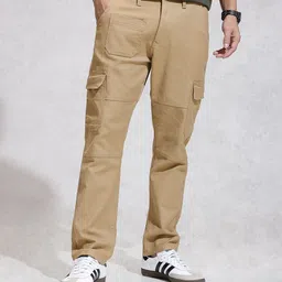 WROGN Men Relaxed Fit Cargos Trousers image 4
