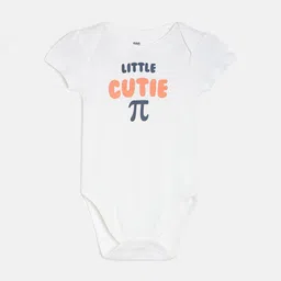 MINI KLUB Infant Girls Pack Of 2 White & Yellow Printed Bodysuits image 2