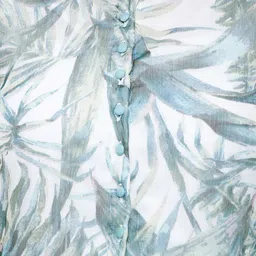 Cation Women White Tropical Print Maxi Top image 4