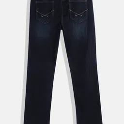 U.S. Polo Assn. Kids Boys Blue Relaxed Fit Mid-Rise Light Fade Stretchable Jeans image 2