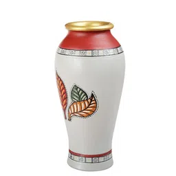 VarEesha Multicoloured Handcrafted Terracotta Vase image 3