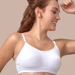 LUX VENUS Pack of 2 Full Coverage Non Padded Cotton Workout Bra-All Day Comfort image 2