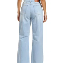 glitchez Women Bootcut Mid-Rise Low Distress Light Fade Jeans image 4