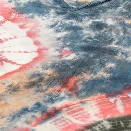 Maaesa Women Multicoloured Hand Dyed Asymmetric Kaftan Kurta image 3