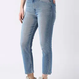 Pepe Jeans Women Straight Fit High-Rise Light Fade Jeans image 5