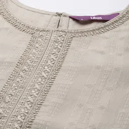 Libas Woven Design Pastels Dobby Kurta image 5