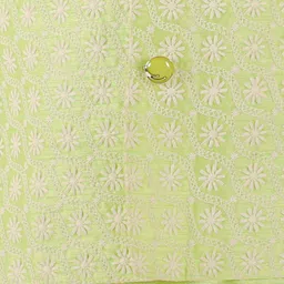 Superminis Boys Mandarin Collar Chikankari Kurta with Pyjamas image 5