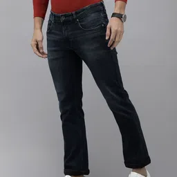 SPYKAR Men Rafter Bootcut Low-Rise Light Fade Stretchable Jeans image 3