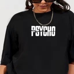 TheBTclub Unisex Oversized Typography Printed Drop-Shoulder Sleeves Pure Cotton T-Shirt image 3