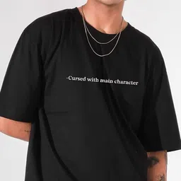 TheBTclub Unisex Oversized Typography Printed Drop-Shoulder Sleeves Pure Cotton T-Shirt image 2