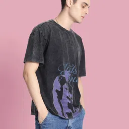 Bene Kleed Unisex Printed Drop-Shoulder Sleeves T-shirt image 4