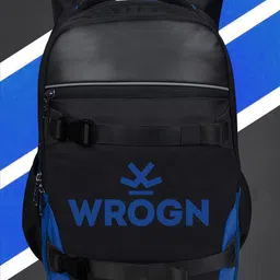 WROGN SKATER 2.0 Ergonomic Water Resistant Backpack with Reflective Strip & Rain Cover image 3