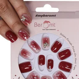 BEROMT Salon Finish Bridal & Party Press-On False Nail Tips Kit - Shade 756-picture-14