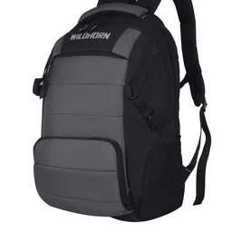 WildHorn Unisex Grey 16 Inch Laptop Backpack with Compression Straps image 3