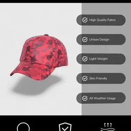 CHOKORE Unisex Camouflage Printed Cotton Baseball Cap image 2
