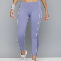 HRX by Hrithik Roshan Striped Rapid-Dry Training Tights image 4