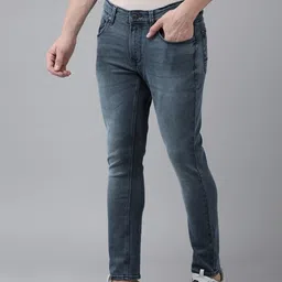 SPYKAR Men Kano Slim Fit Heavy Fade Stretchable Jeans image 2