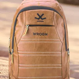 WROGN Ergonomic Water Resistant Backpack with Reflective Strip & Rain Cover image 4