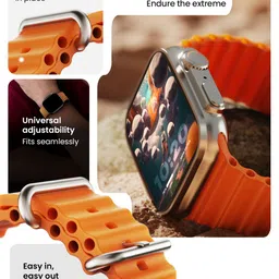 goboult Boult Crown 1.95'' HD , BT Calling,Working Crown, 900 Nits, SpO2 Smartwatch image 2