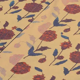 Biba Women Beige & Maroon Printed Kurta with Palazzos & Ethnic Jacket image 3