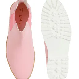 yoho Women Mid Top Lightweight Platform Heel Chelsea Boots image 4