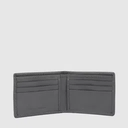 Louis Philippe Sport Men Camouflage Printed Applique Leather Two Fold Wallet image 4