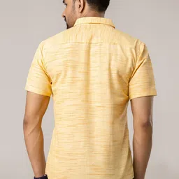 AUZAAI COLLECTION Men Regular Fit Pack of 2 Textured Spread Collar Cotton Casual Shirts image 2