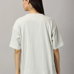 THE HOLLANDER Drop Shoulder Sleeves Cotton Oversized T-shirt image 2