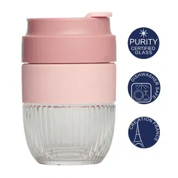 Luminarc International 1 Coffee Cup Ease Transparent with Pink Lid 350ML image 3